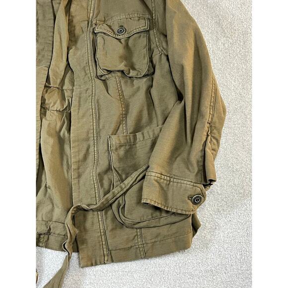 Free People Belted Wrapped Military Jacket Green Size Small‎ - Picture 6 of 10